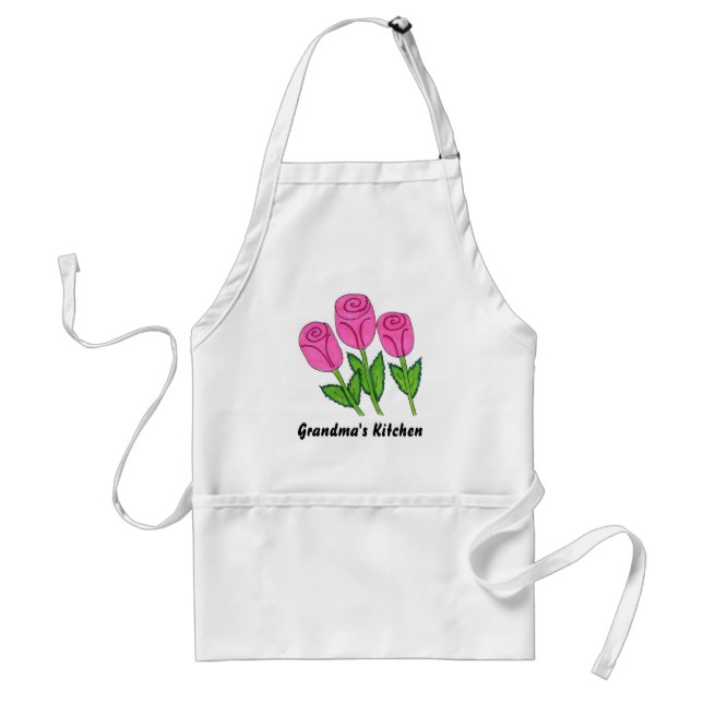 Tablier Conception de rose rose classe (Devant)
