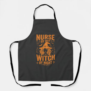 Tablier Conception de sorcière infirmière Halloween