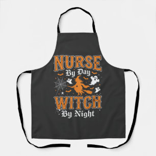Tablier Conception de sorcière infirmière Halloween (2)