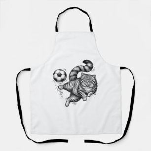 Tablier Conception de T-shirt de kick de foot de chat de g