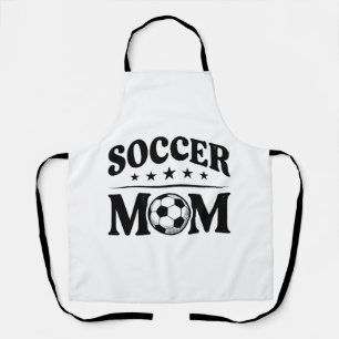 Tablier Conception de vecteur de chemise de maman de footb