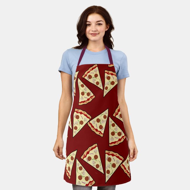 Tablier Conception des tranches de pizza (Porté)