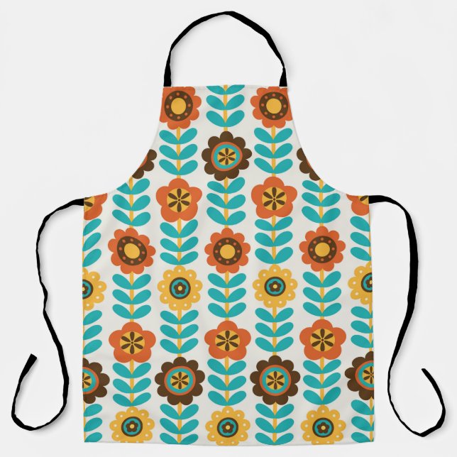 Tablier conception florale transparente. illustrations vin (Recto)