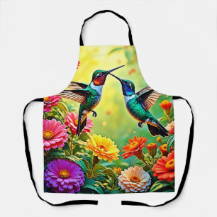 Tablier Conception magique de colibri aux tons bijoux