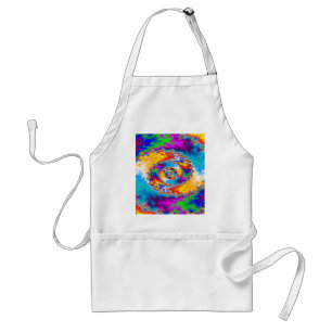Tablier Conception spirale colorée :