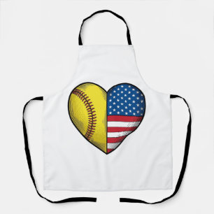 Tablier Conception vectorielle vintage de softball USA dra