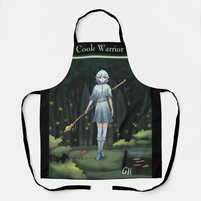 Tablier Cook warrior, anime, jeu (Recto)