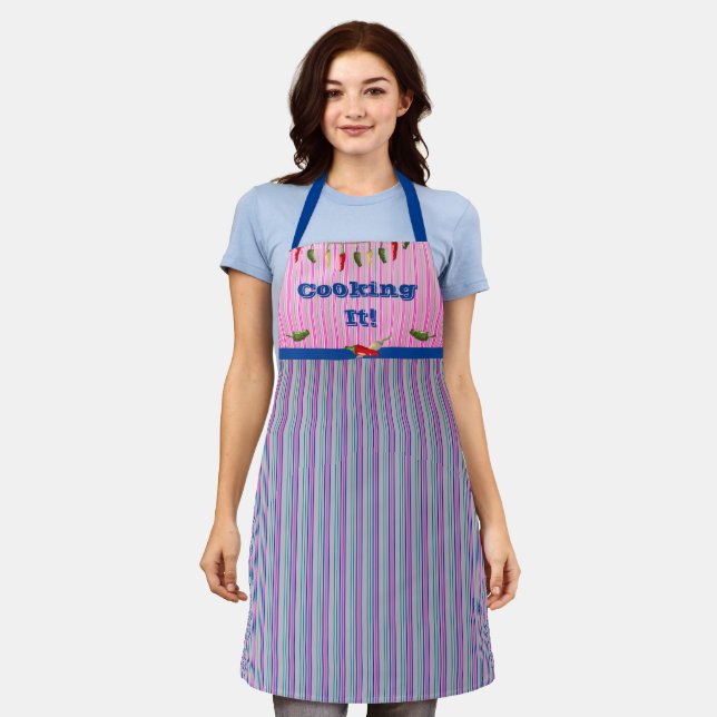 Tablier Cooker Fun Hot Peppers Apron (Porté)