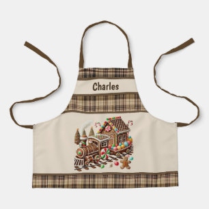 Tablier cookie cool train de Noël unisex enfants ajouter u