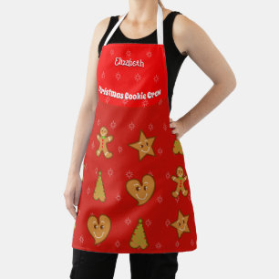 Tablier Cookie de Noël Crew-Gingerbread Pals-Red M