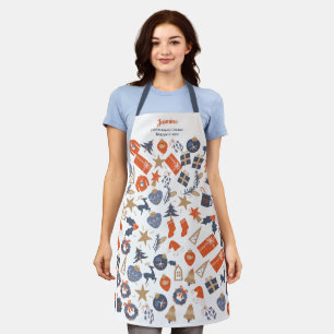 Tablier Cookie de Noël personnalisé Crew Cuisine personnal