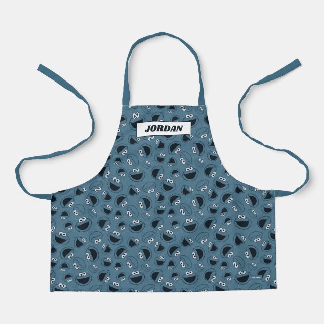 Tablier Cookie Monster | Me Motif affamé (Recto)