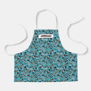Tablier Cookie Monster   Nom Nom Nom Nom Motif