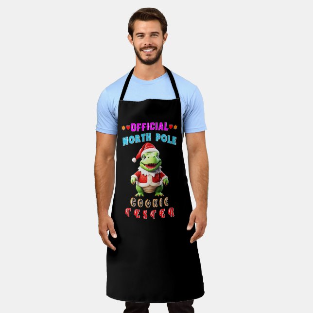 Tablier Cookie Tester du Pôle Nord officiel Noël Géant (Porté)