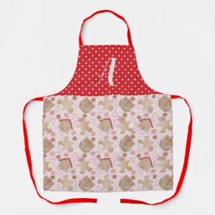 Tablier Cookies de Noël rose Apron, Moyen Apron