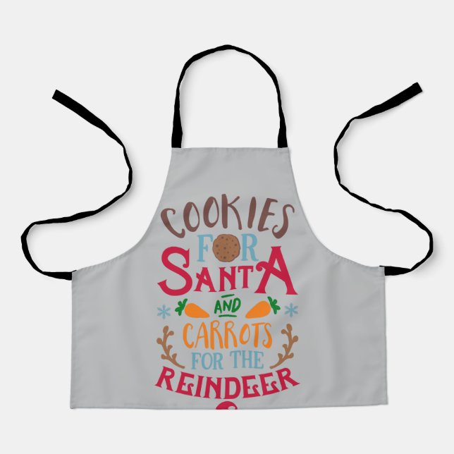 Tablier Cookies Pour Père Noël Christmas Word Art (Recto)