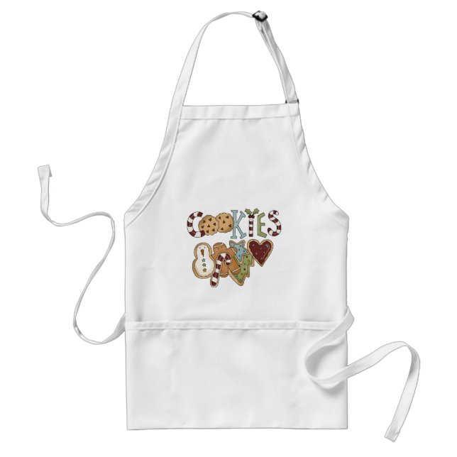 Tablier Cookies pour Père Noël Tshirts et cadeaux (Devant)