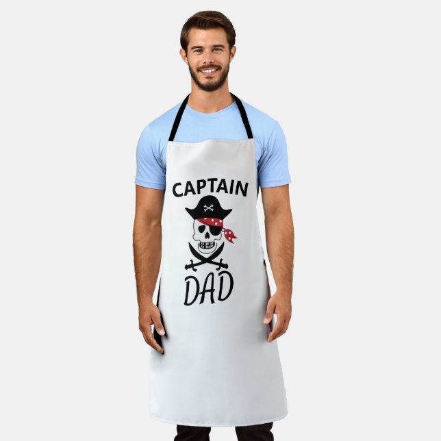 Tablier Cool BBQ Lover Griller Capitaine Papa Maman Funny  (Porté)