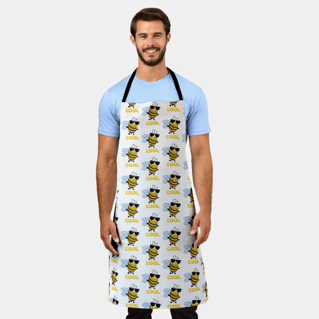 Tablier Cool d'abeilles | Funny Tendy Bee personnalisable (Porté)