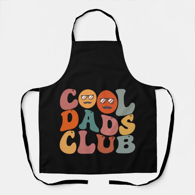 Tablier Cool Dads Club Papa Fête des pères Retro Super (Recto)