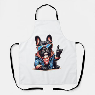 Tablier Cool Dogzz un bulldog cool avec lunettes de soleil