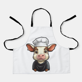 Tablier Cool Farm Amoureux des animaux Art Cute Chef Cow