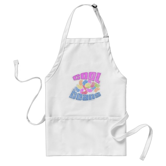 Tablier Cool haricots Faded Drôle alimentaire Caricature S (Devant)