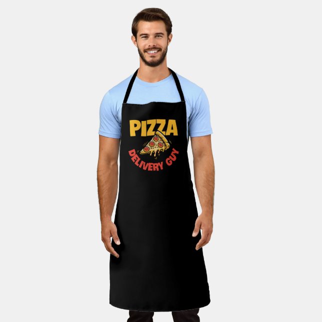 Tablier Cool livreur de pizza de l'art du mot (Porté)