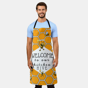 Tablier Cool & Mignonne Bienvenue À Notre Apron Bee Hive