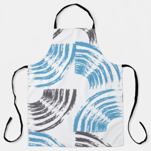 Tablier Cool, moderne, bleu abstrait tendance