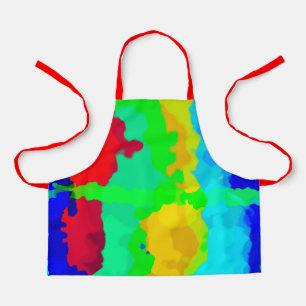 Tablier Cool rouge vert rouge Abstrait brillant