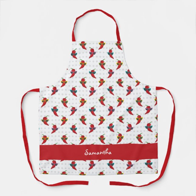 Tablier Cool Shades Red Chile Motif (Recto)