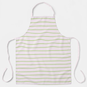 Tablier Coquette Préparation Chic Rayures Vert Pastel Et R