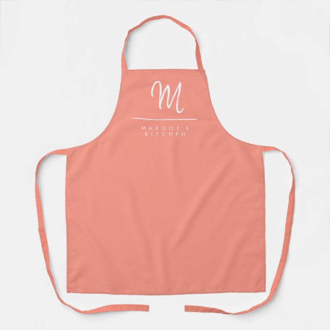 Tablier Corail Cascade Monogramme Apron (Recto)