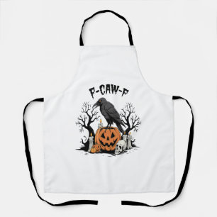 Tablier Corbeau drôle, F-Caw-F, Corbeau crânien, Corbeau g