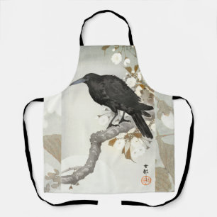 Tablier Corbeau Koson Oiseau Japonais Corbeau