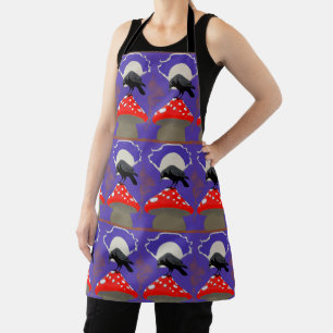 Tablier Corbeau Mystique Gothique
