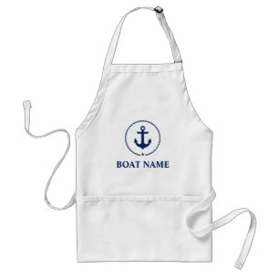 Tablier Corde nautique d'Ancre de nom de bateau