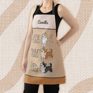Tablier Corgi Chien & Café