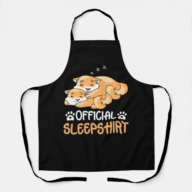 Tablier Corgi Chien Sleshirt officiel Sleeping Puppy Corgi (Recto)