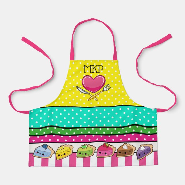 Tablier Correspondance Pretty Kawaii Pies APRON (Recto)