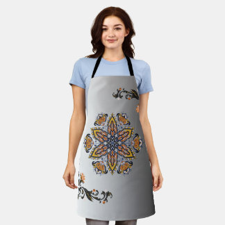 Tablier Cosmic Blossom – Mandala Mystique