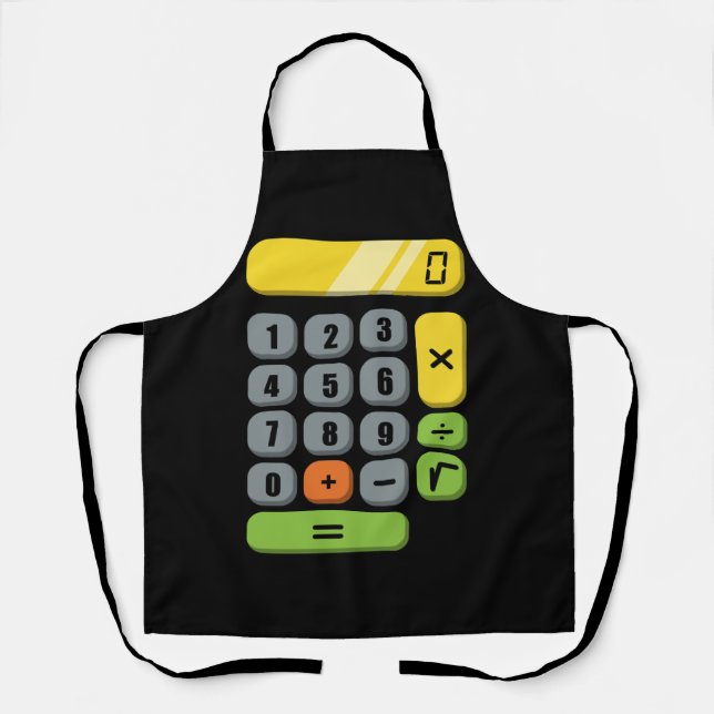 Tablier Costume de calcul Halloween facile Cosplay Math Ge (Recto)
