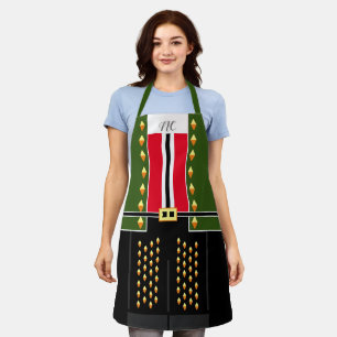 Tablier Costume de personnage Elf Casse-Noisette Vert Fonc