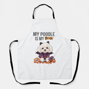Tablier Costume d'Halloween de caniche Mon caniche est mon