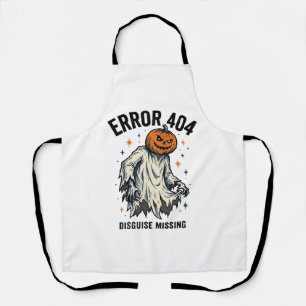 Tablier Costume Halloween 404 Citrouille Fantôme Erreur De