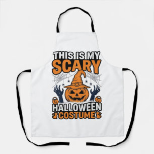 Tablier Costume Halloween Épouvantable Chapeau de Sorcière