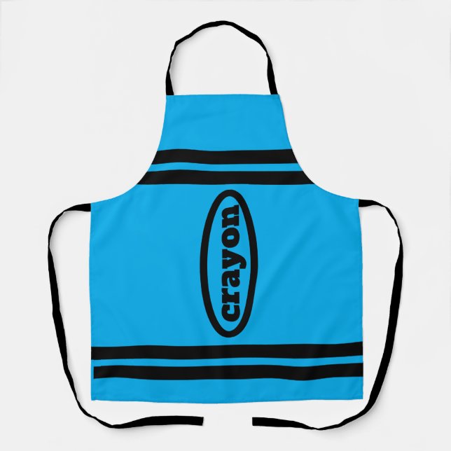 Tablier Costumes famille et groupe Crayon Apron - Bleu (Recto)