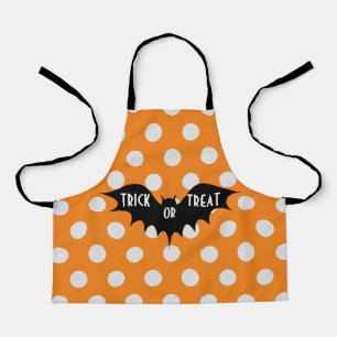Tablier Couche d'Halloween ou traiter les pois orange
