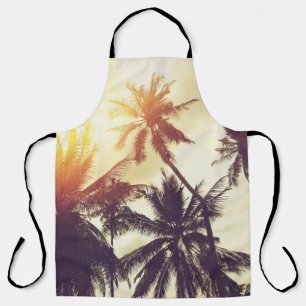 Tablier Coucher de soleil tropical : Palm Silhouette Vinta